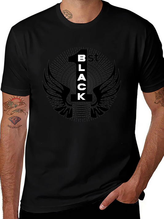 1st Black T-Shirt Graphic Tee