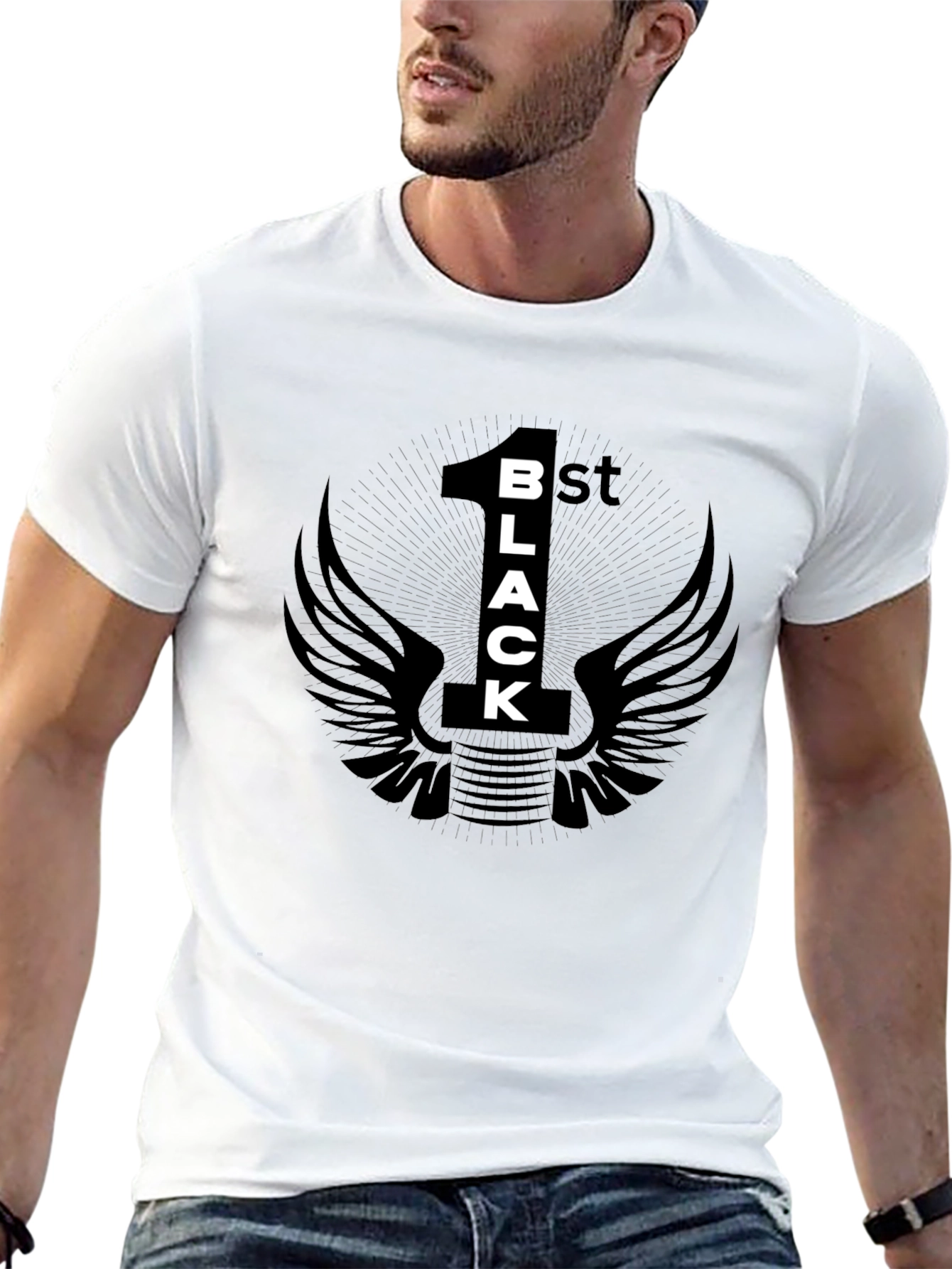 1st Black T-Shirt Graphic Tee