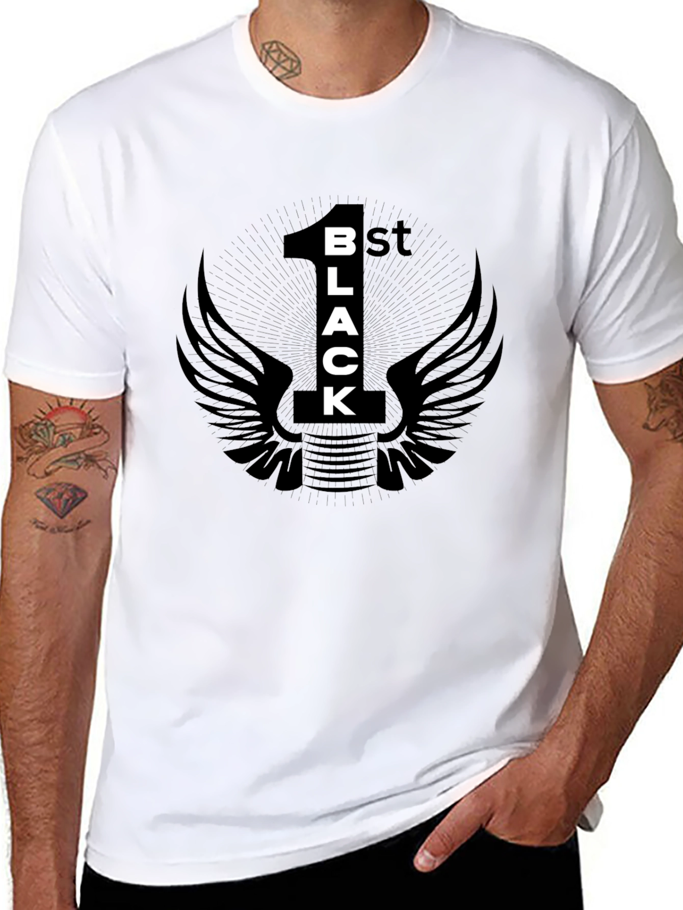 1st Black T-Shirt Graphic Tee