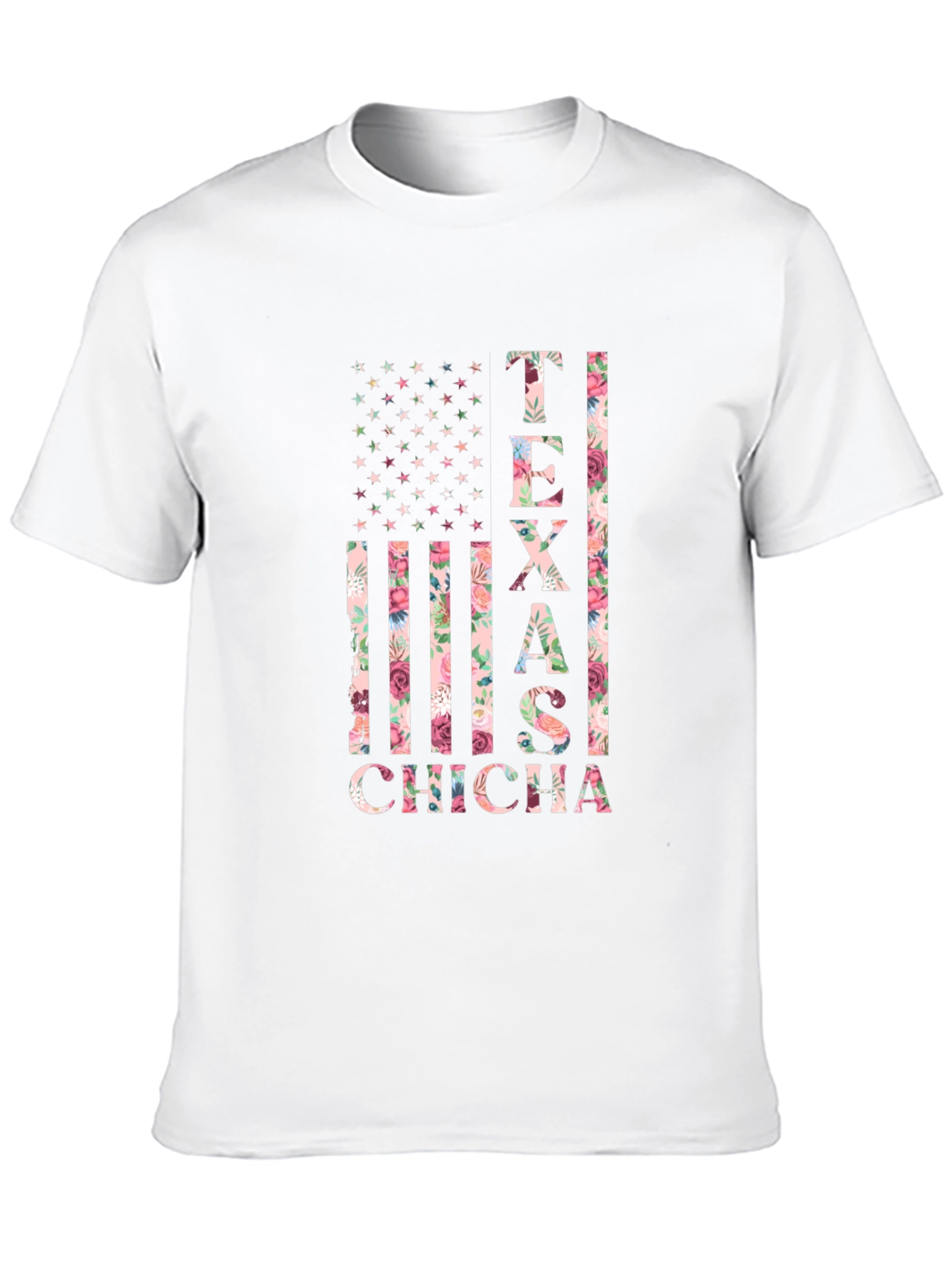 Texas Chicha Floral Flag T-Shirt