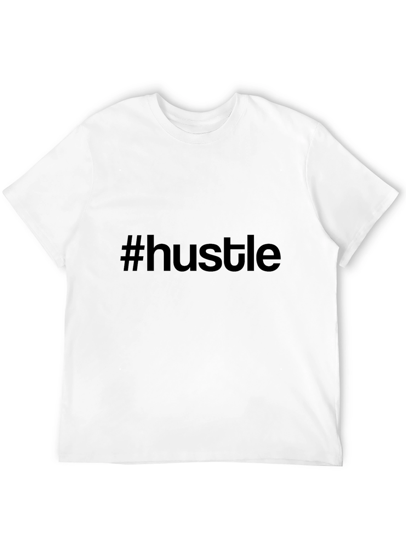 #hustle T-Shirt - Motivational Black Tee