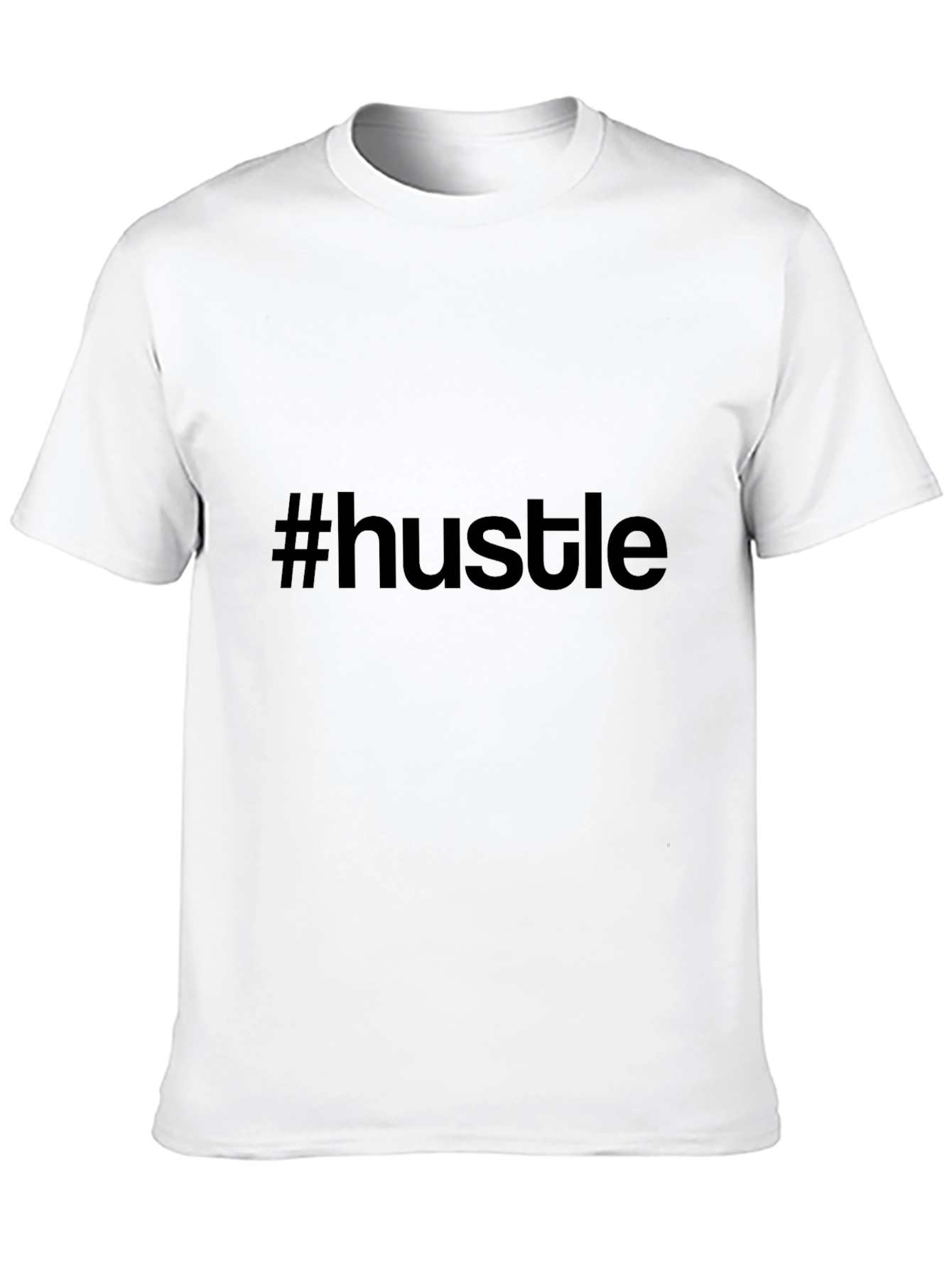 #hustle T-Shirt - Motivational Black Tee