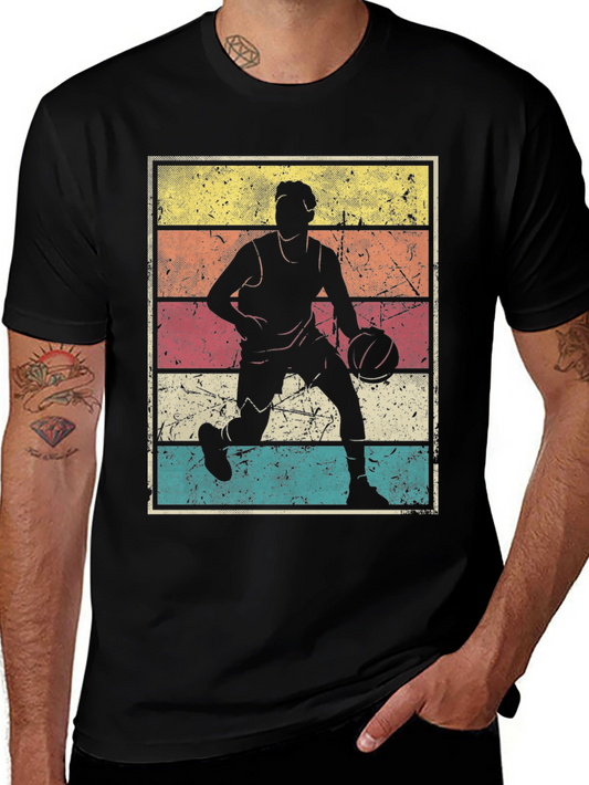 Vintage Style Basketball Player T-Shirt