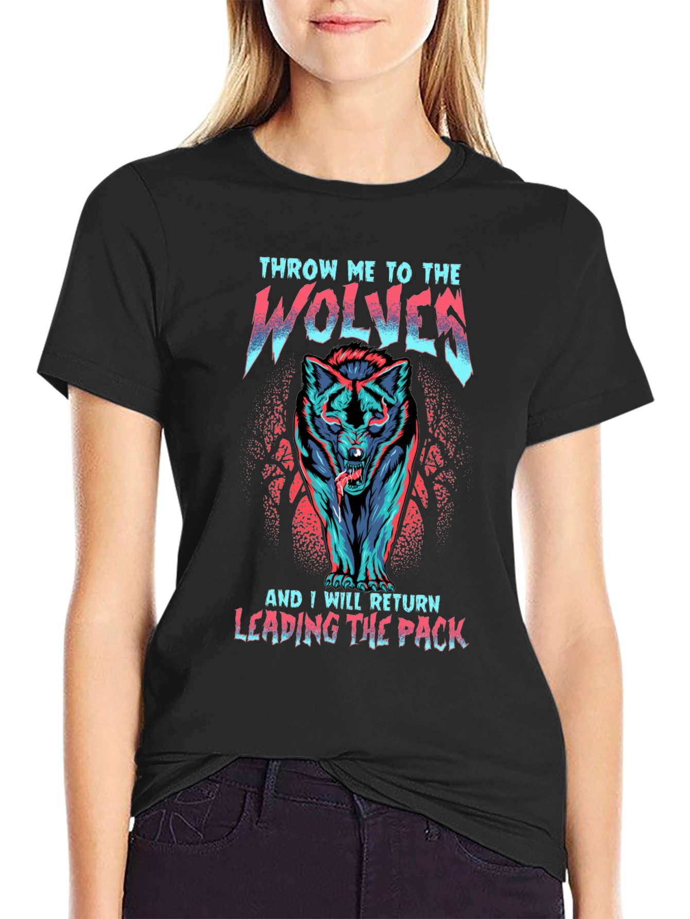Wolf Pack Leader Graphic T-Shirt