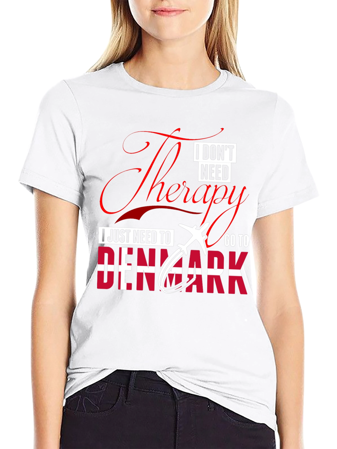 Therapy Denmark Black Graphic T-Shirt