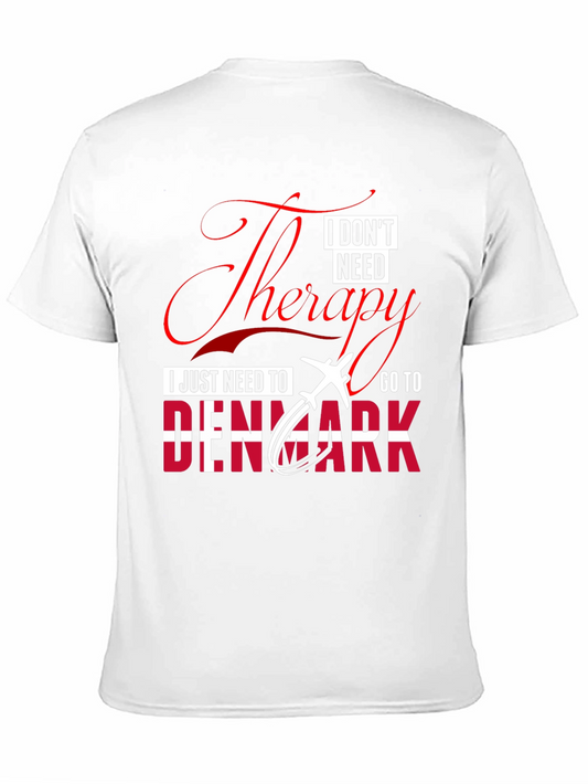 Therapy Denmark Black Graphic T-Shirt