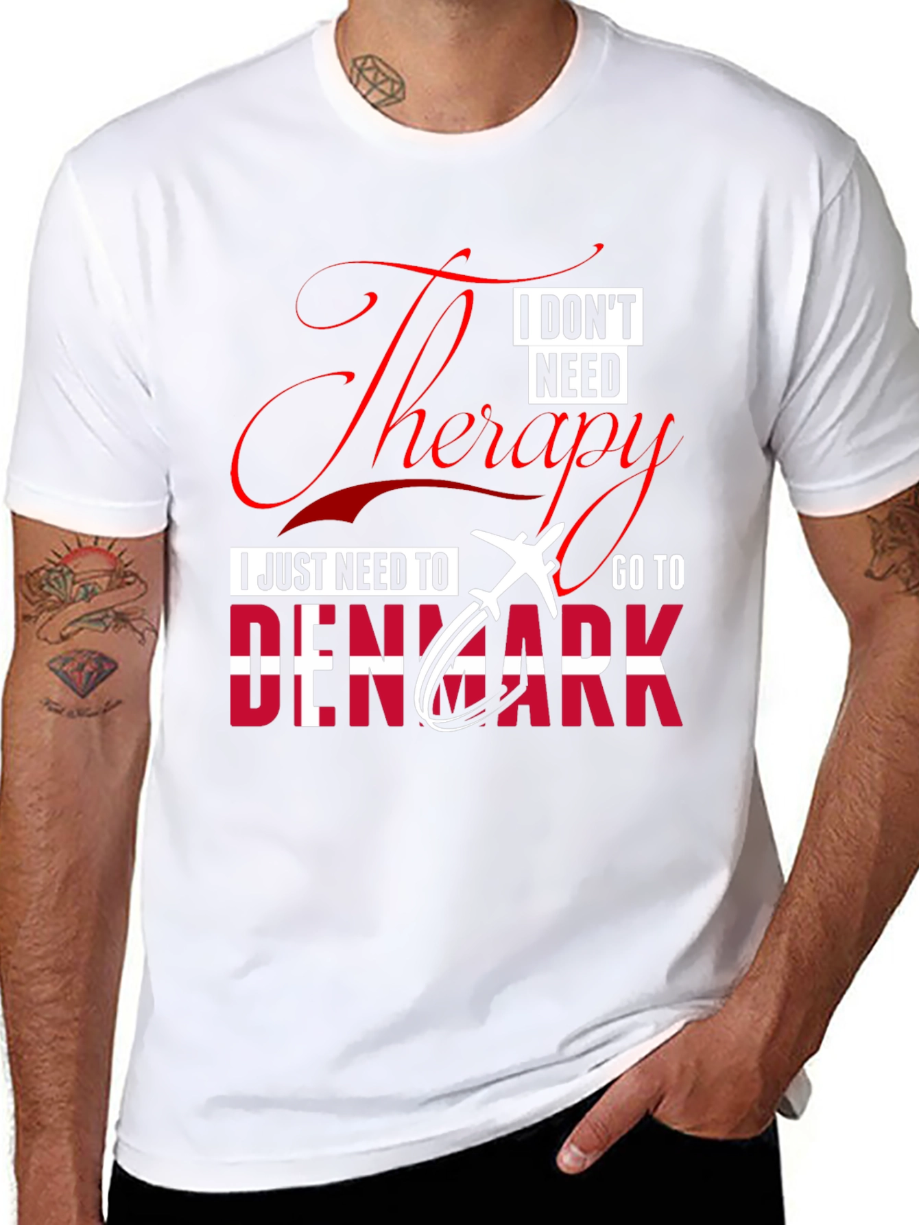 Therapy Denmark Black Graphic T-Shirt