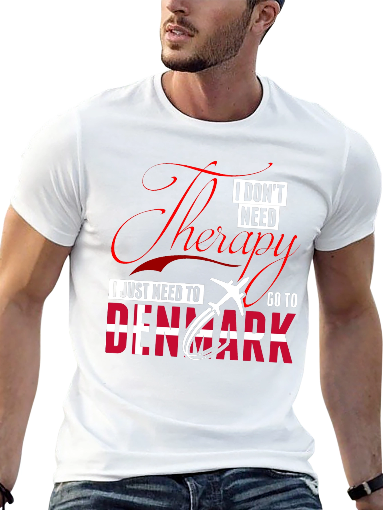 Therapy Denmark Black Graphic T-Shirt