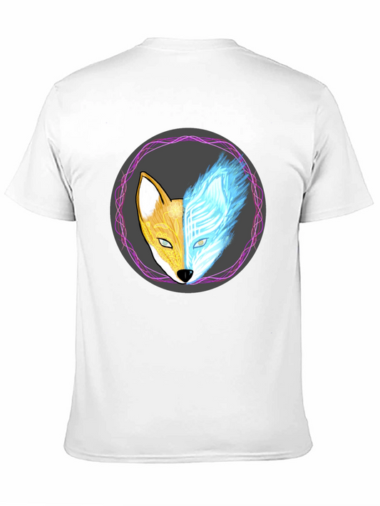 Yin Yang Fox Graphic Tee - Balance & Style