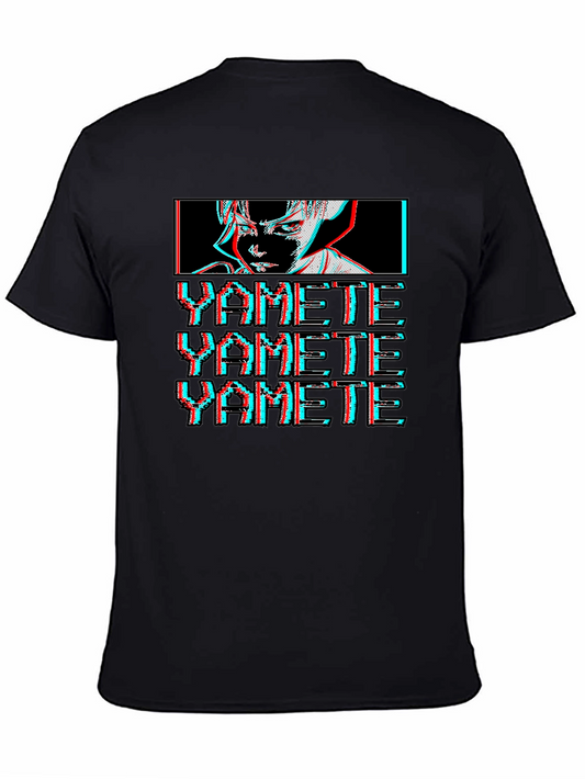 YAMETE Anime Glitch T-Shirt