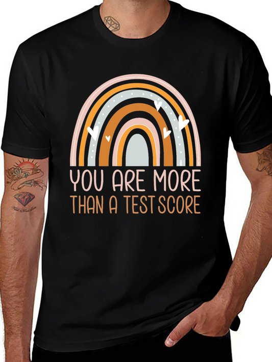 You Are More Than a Test Score Rainbow Graphic Tee