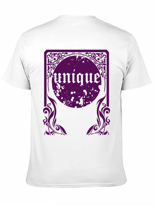 Unique Graphic Tee - Black Cotton T-Shirt