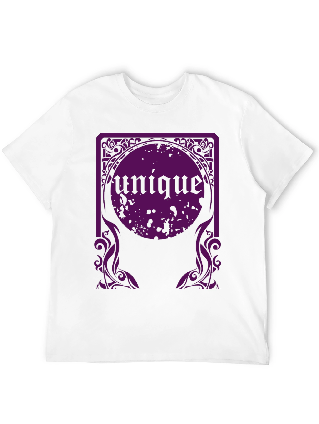 Unique Graphic Tee - Black Cotton T-Shirt