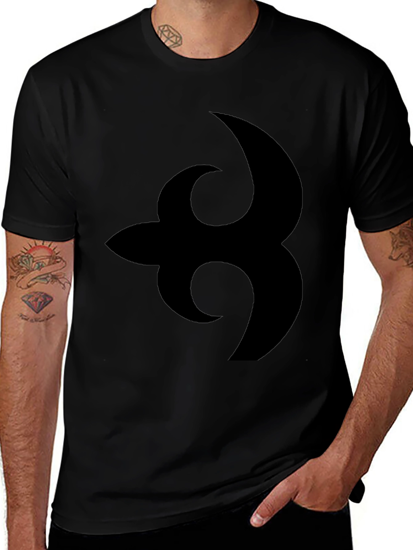 Symbol Graphic Black T-Shirt