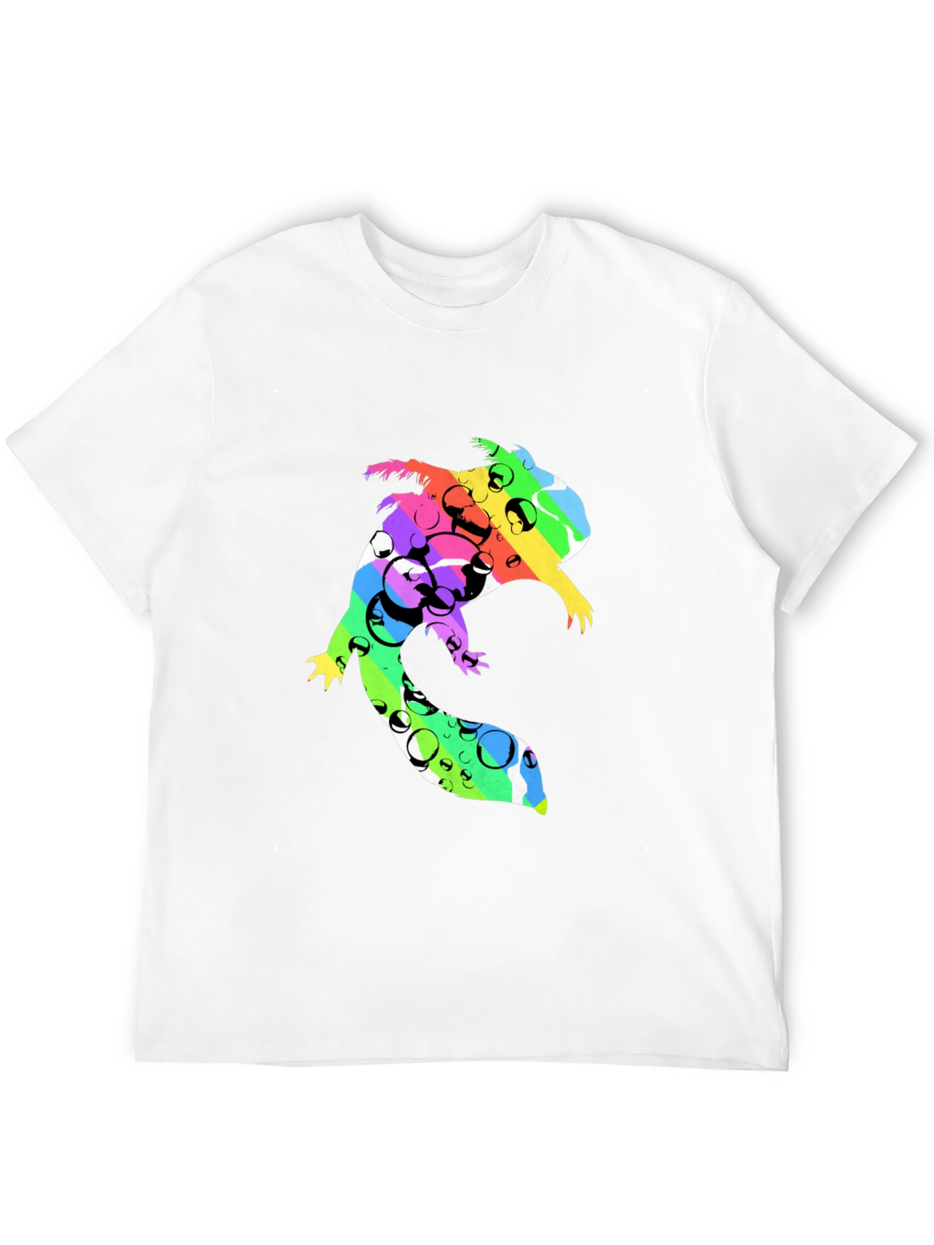 Vibrant Squirrel Graphic Black T-Shirt