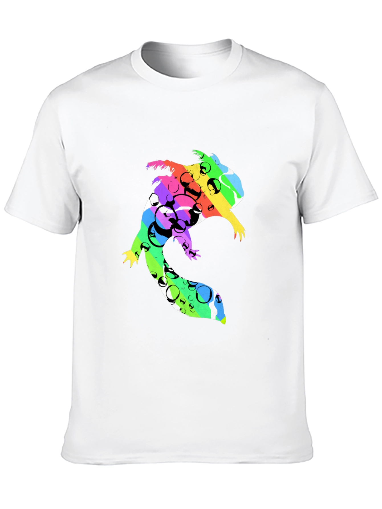 Vibrant Squirrel Graphic Black T-Shirt