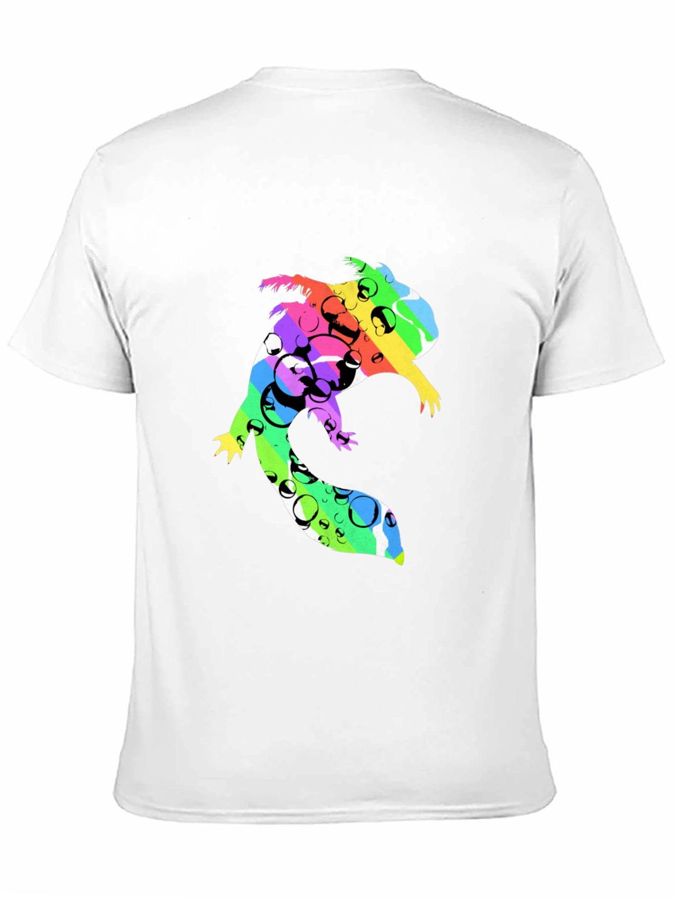 Vibrant Squirrel Graphic Black T-Shirt