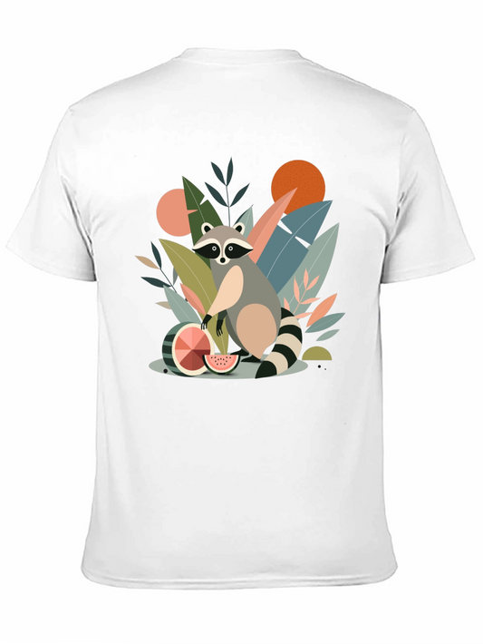 Whimsical Raccoon Graphic T-Shirt - Unique Design