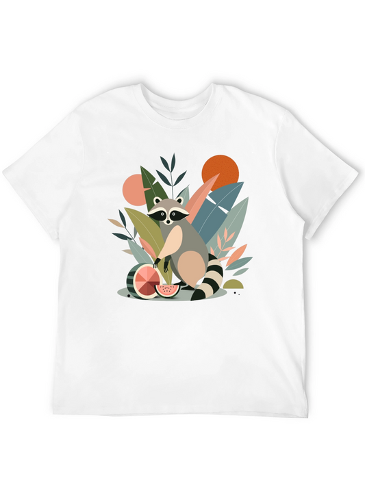 Whimsical Raccoon Graphic T-Shirt - Unique Design