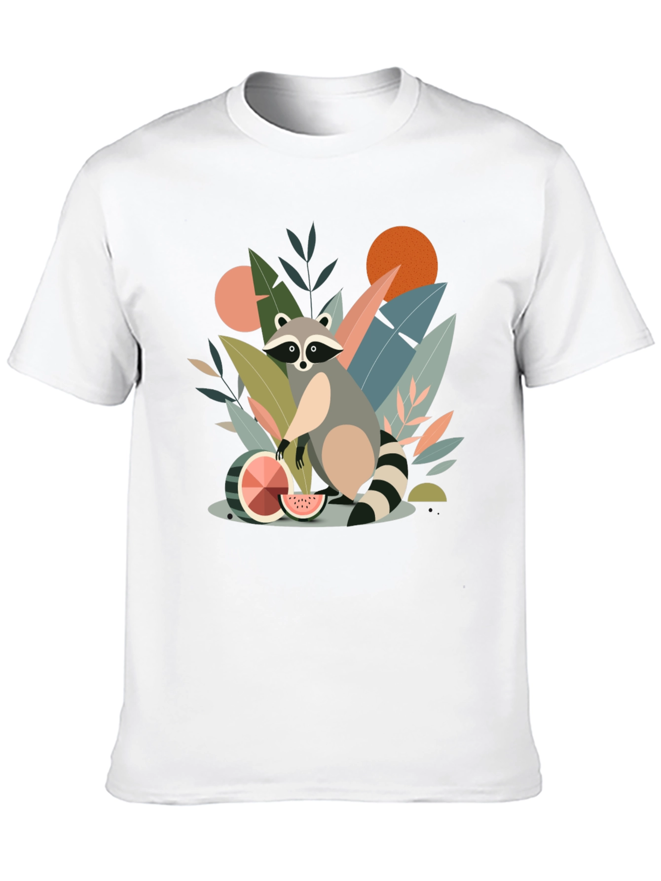 Whimsical Raccoon Graphic T-Shirt - Unique Design