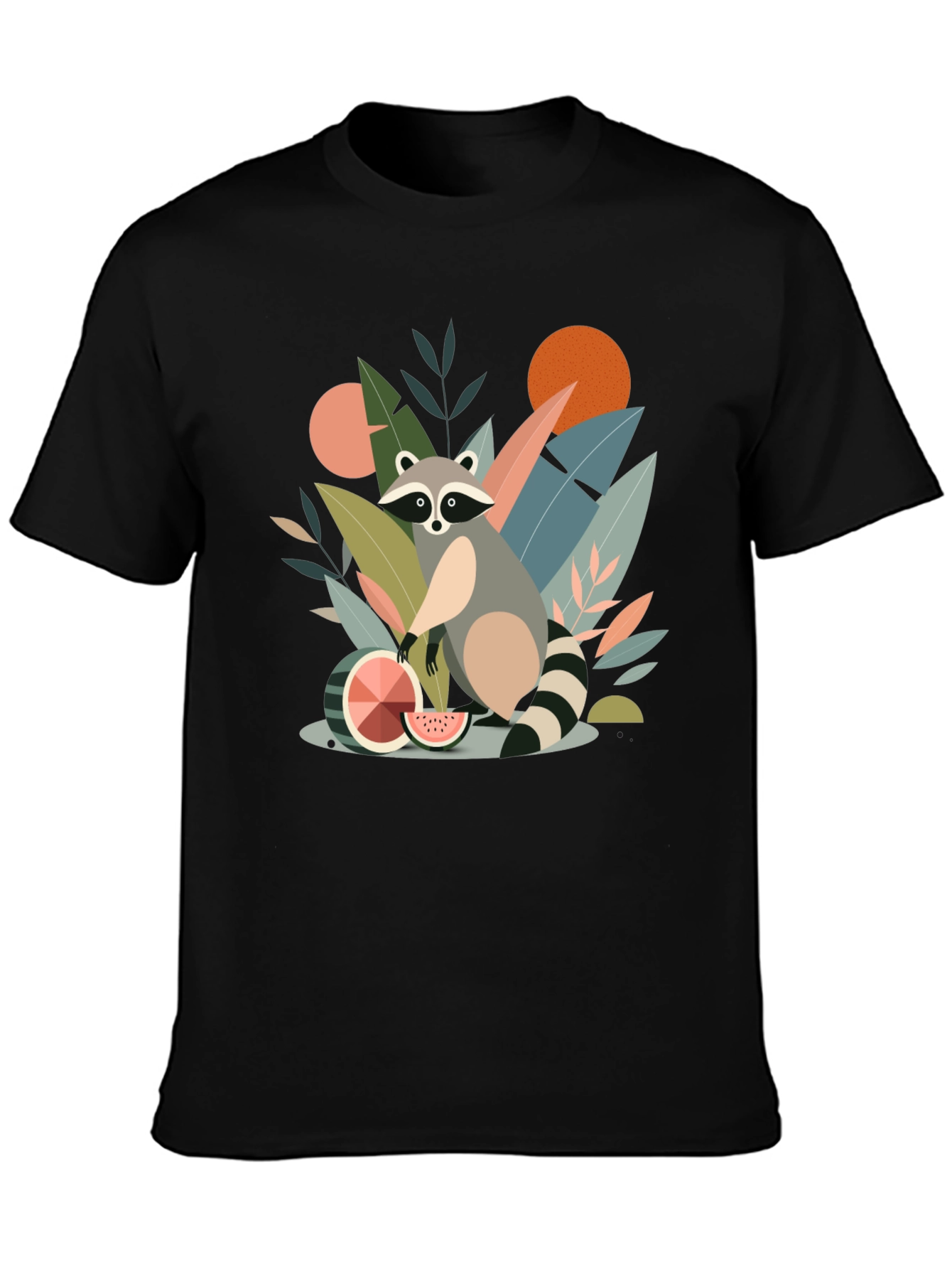Whimsical Raccoon Graphic T-Shirt - Unique Design