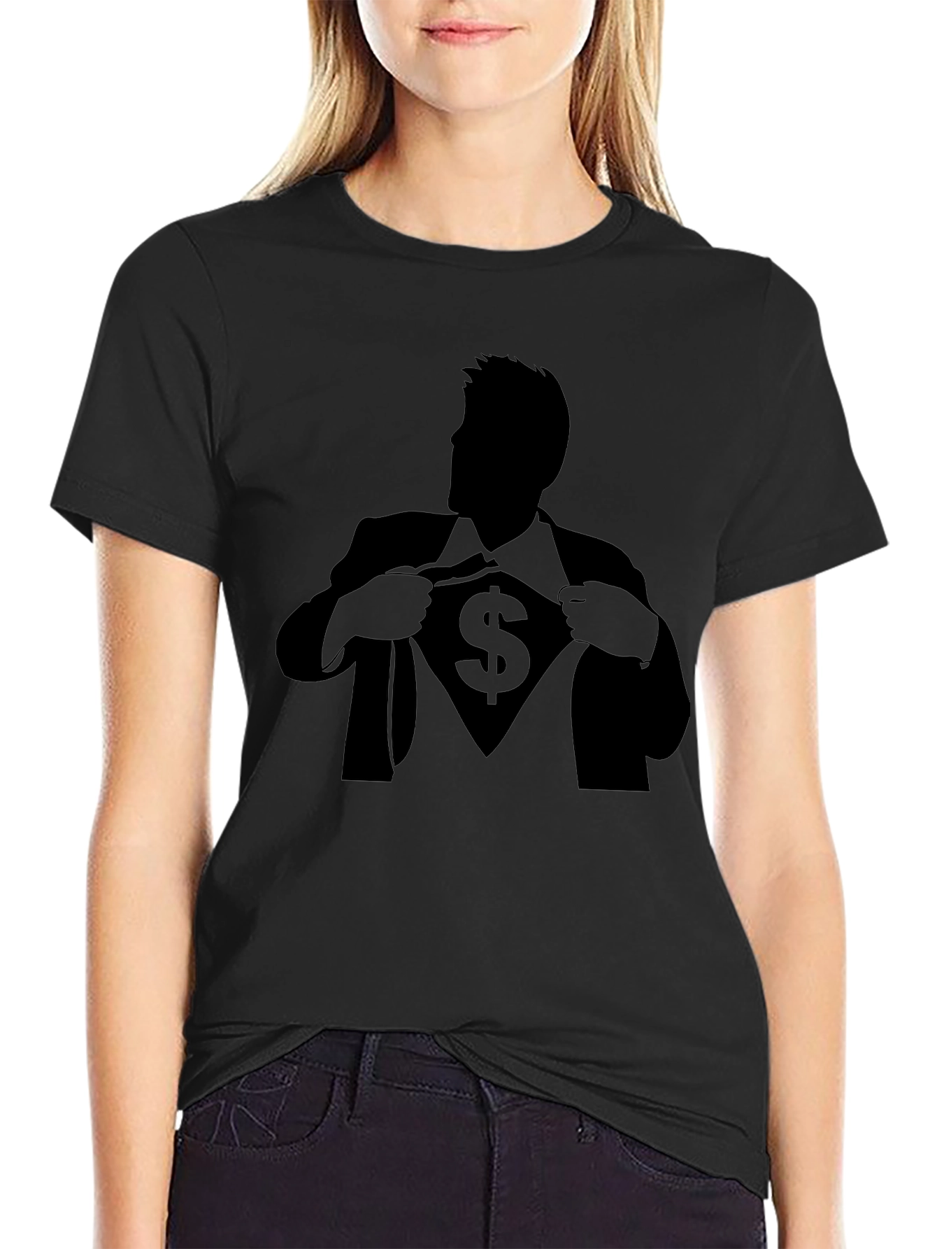 Super Money Man Black T-Shirt