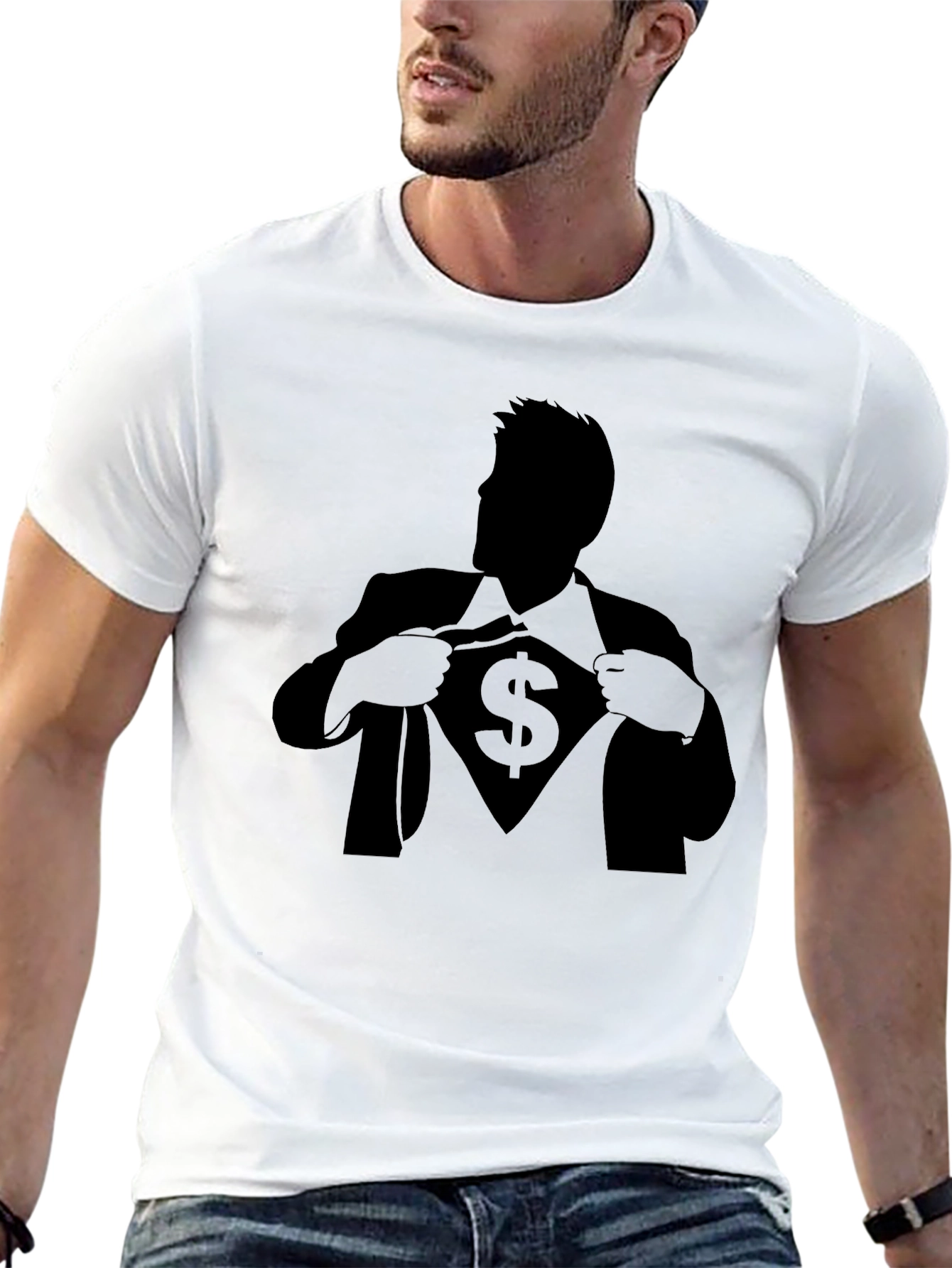 Super Money Man Black T-Shirt