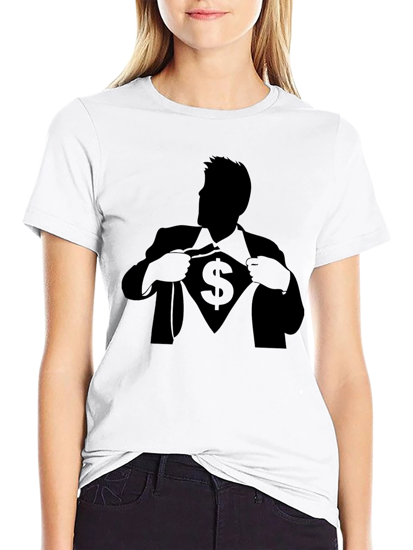 Super Money Man Black T-Shirt