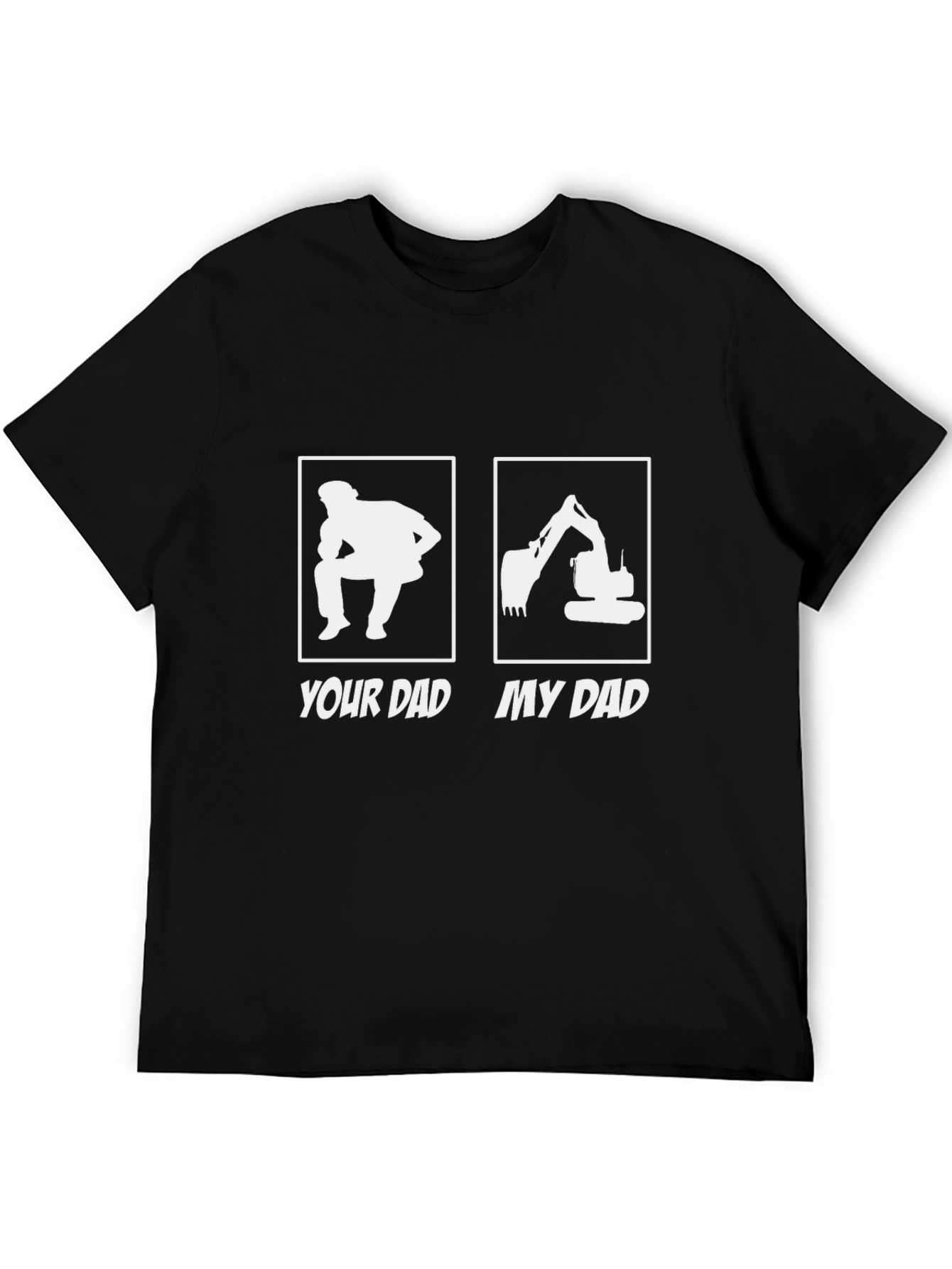 Your Dad vs. My Dad Black Graphic Tee
