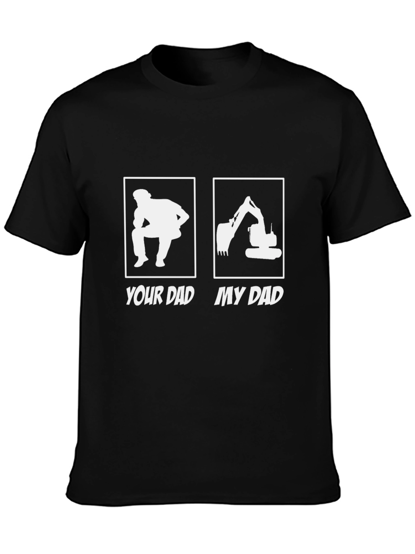 Your Dad vs. My Dad Black Graphic Tee