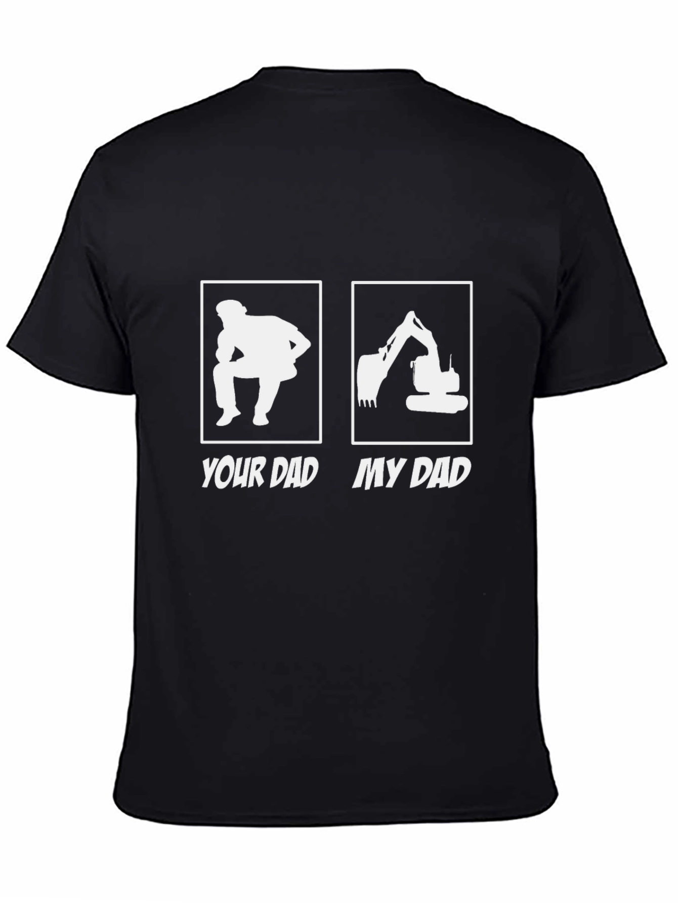 Your Dad vs. My Dad Black Graphic Tee