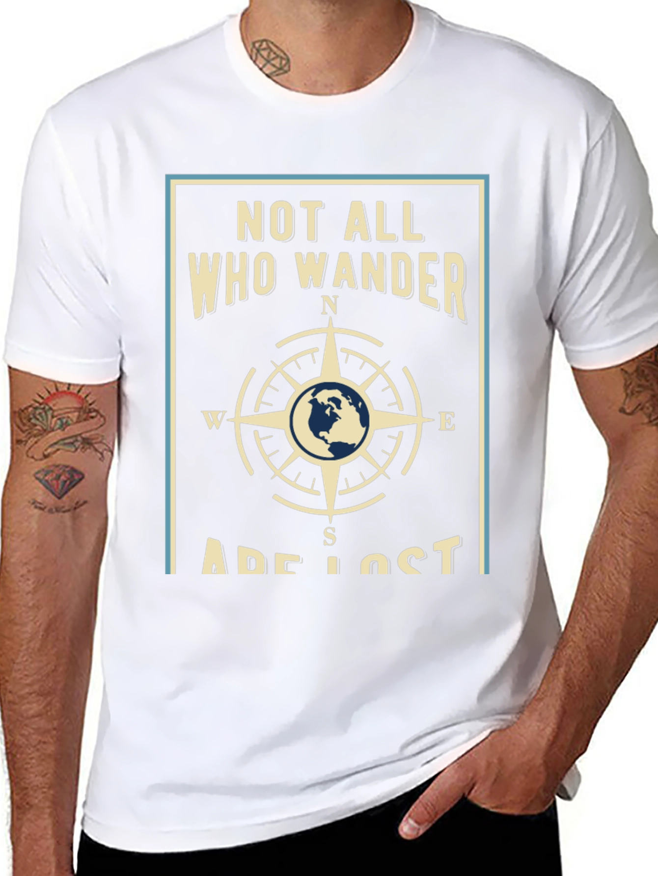 Wanderlust T-Shirt - Not All Who Wander Are Lost