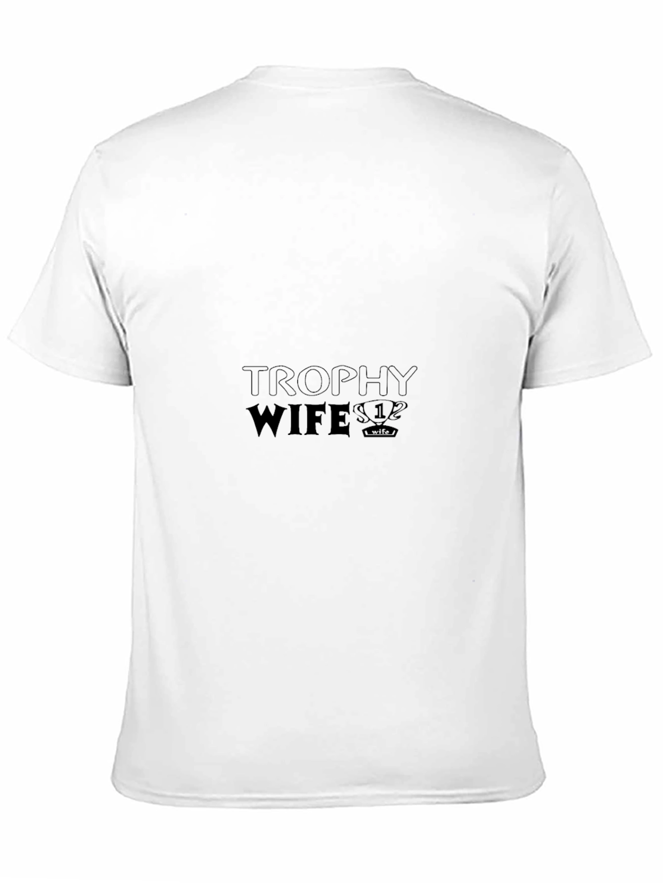 Trophy Wife Graphic Tee - Stylish Black T-Shirt