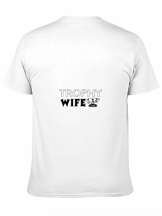 Trophy Wife Graphic Tee - Stylish Black T-Shirt