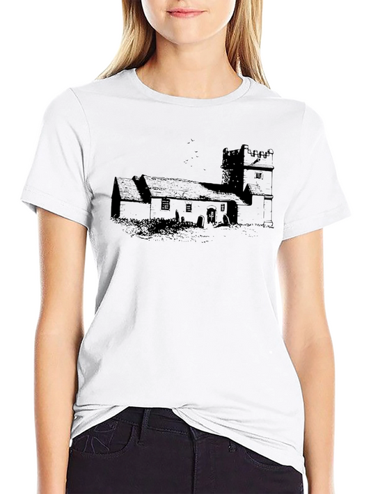 Vintage Church Graphic T-Shirt - Classic Design