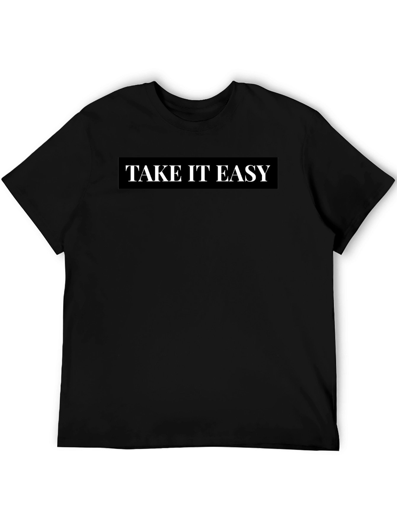 Take it Easy Black Graphic Tee
