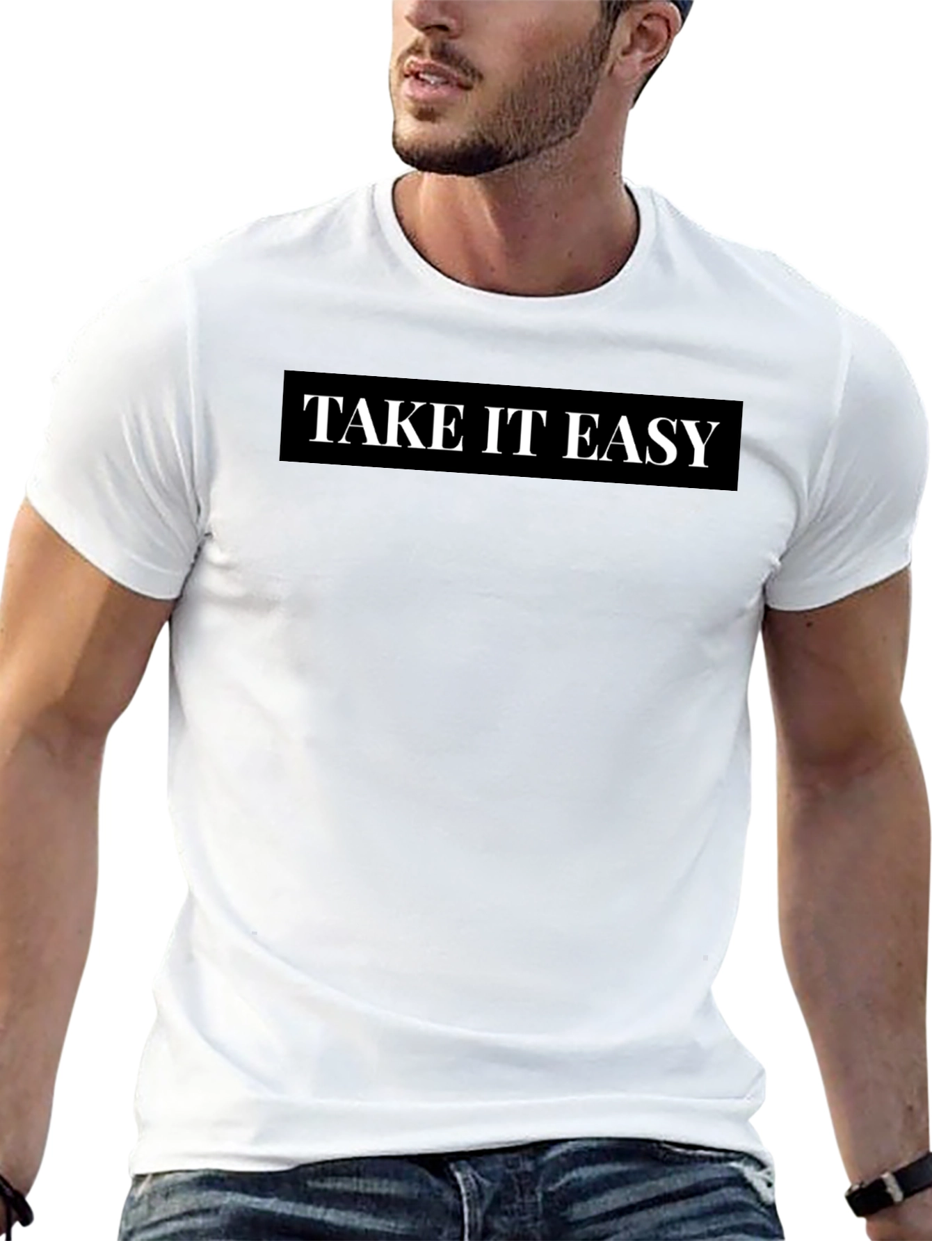 Take it Easy Black Graphic Tee