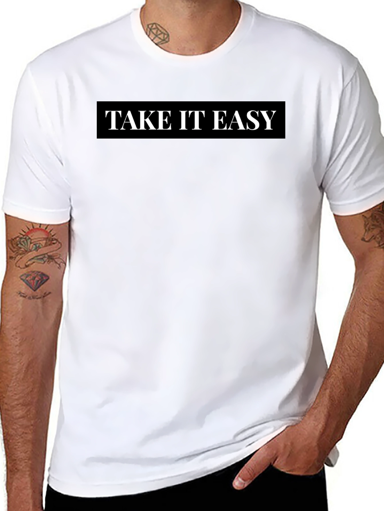 Take it Easy Black Graphic Tee