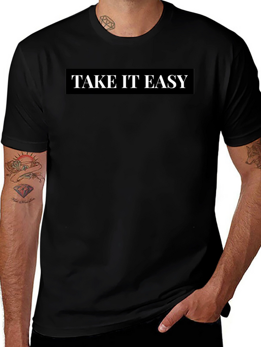 Take it Easy Black Graphic Tee