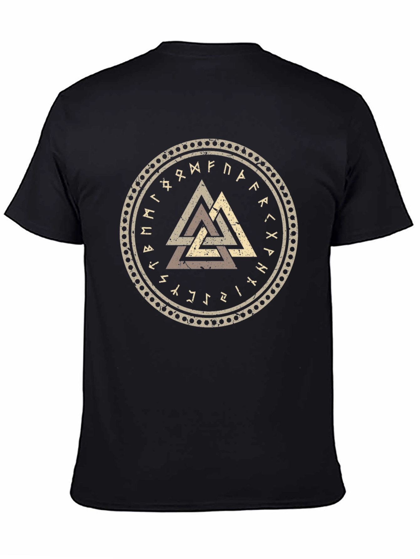 Viking Valhalla Symbol Black T-Shirt