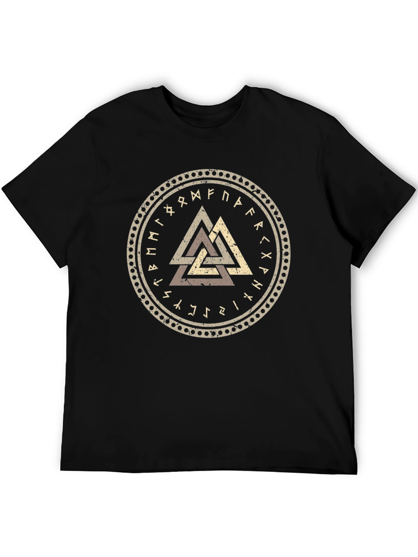Viking Valhalla Symbol Black T-Shirt