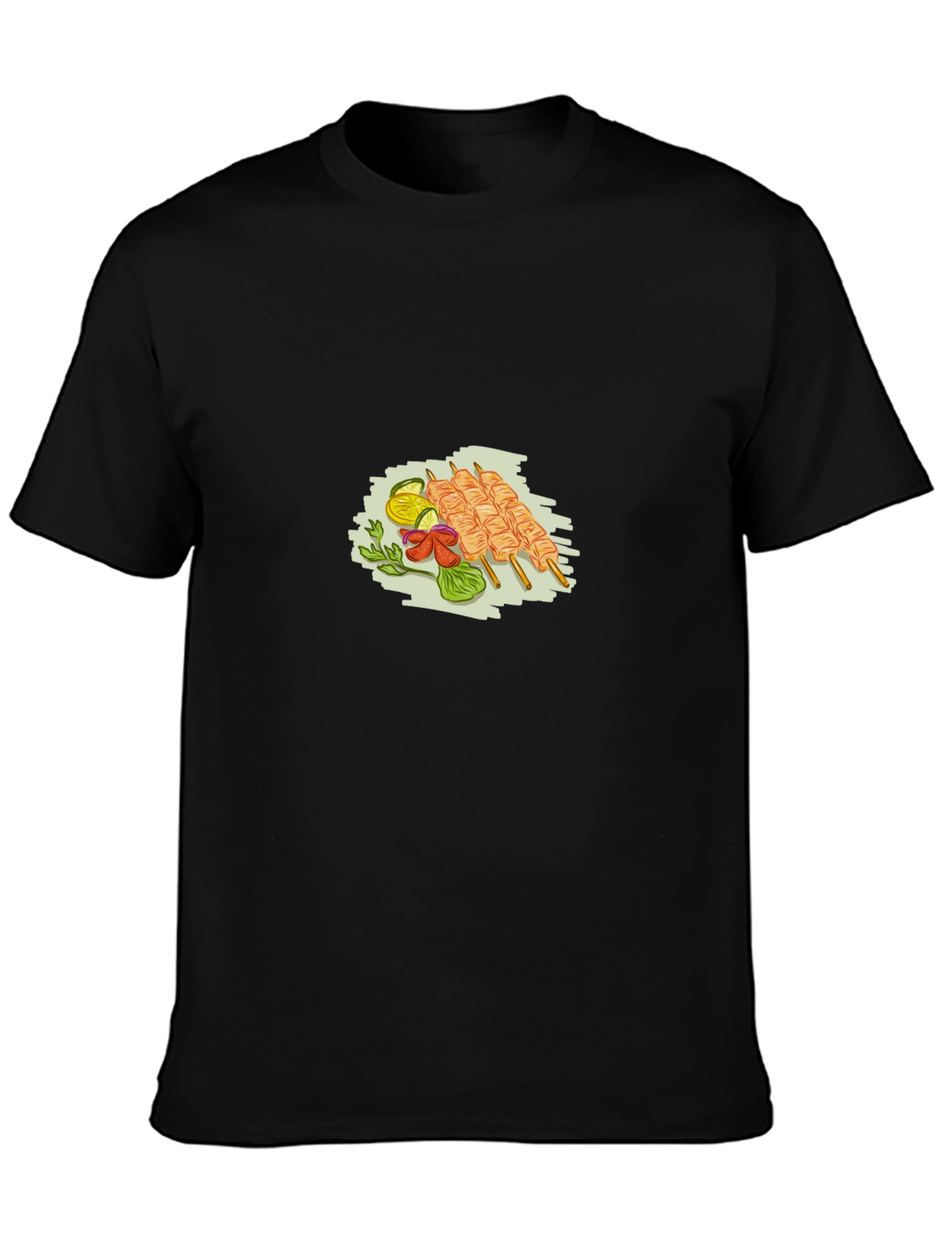 Unique Foodie T-Shirt: Skewers Design