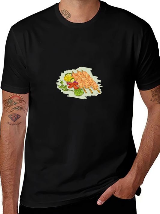 Unique Foodie T-Shirt: Skewers Design