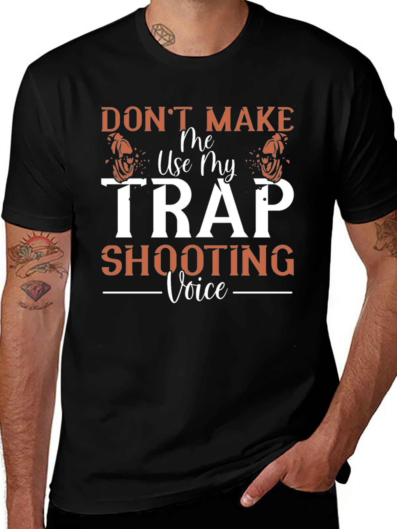 Trap Shooting Voice Graphic T-Shirt
