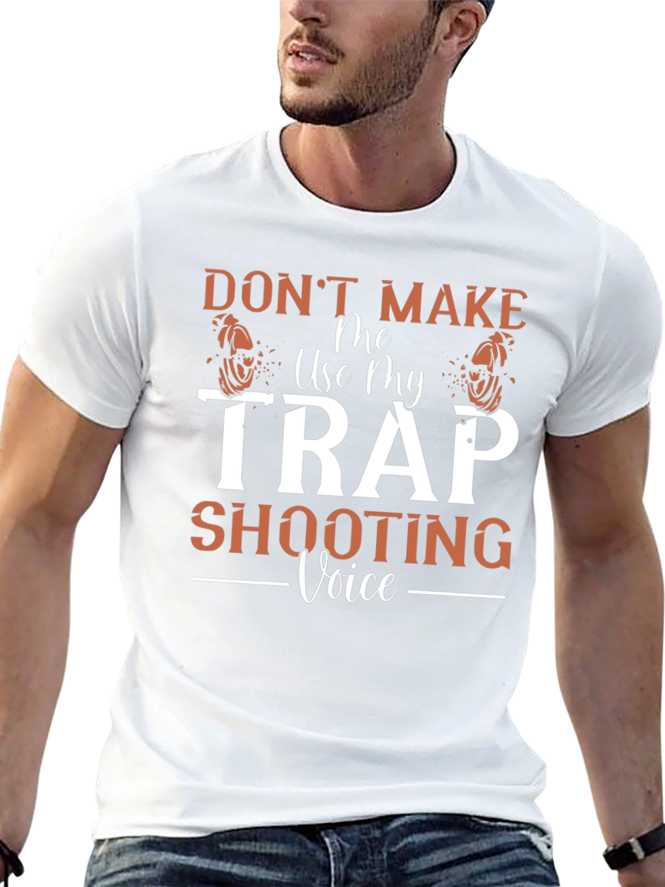 Trap Shooting Voice Graphic T-Shirt