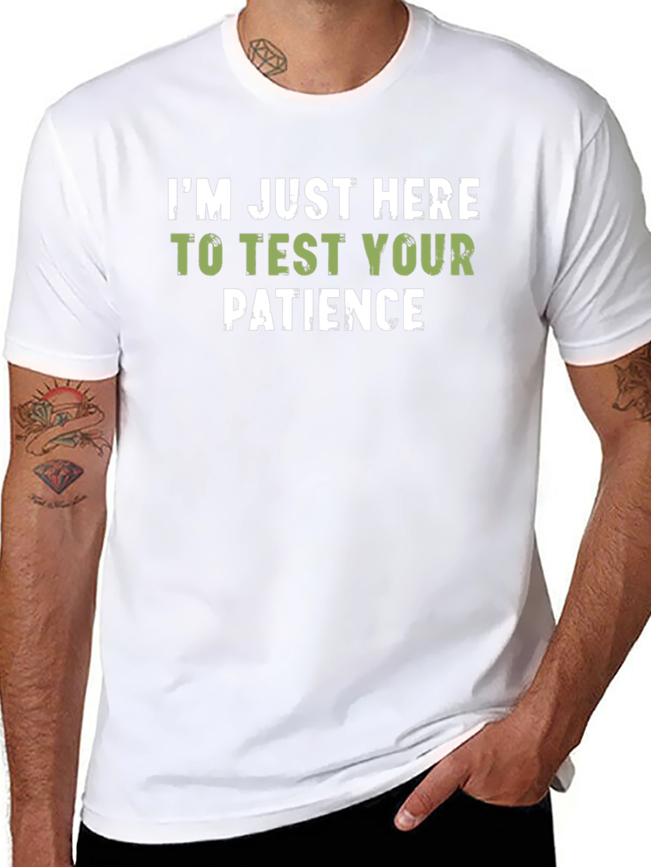 Test Your Patience T-Shirt - Funny Slogan Tee