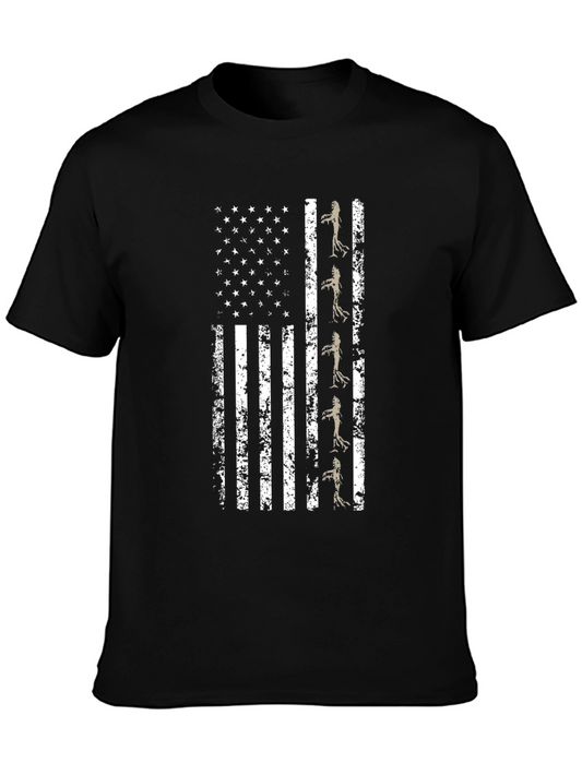 USA Flag Ginseng Root T-Shirt