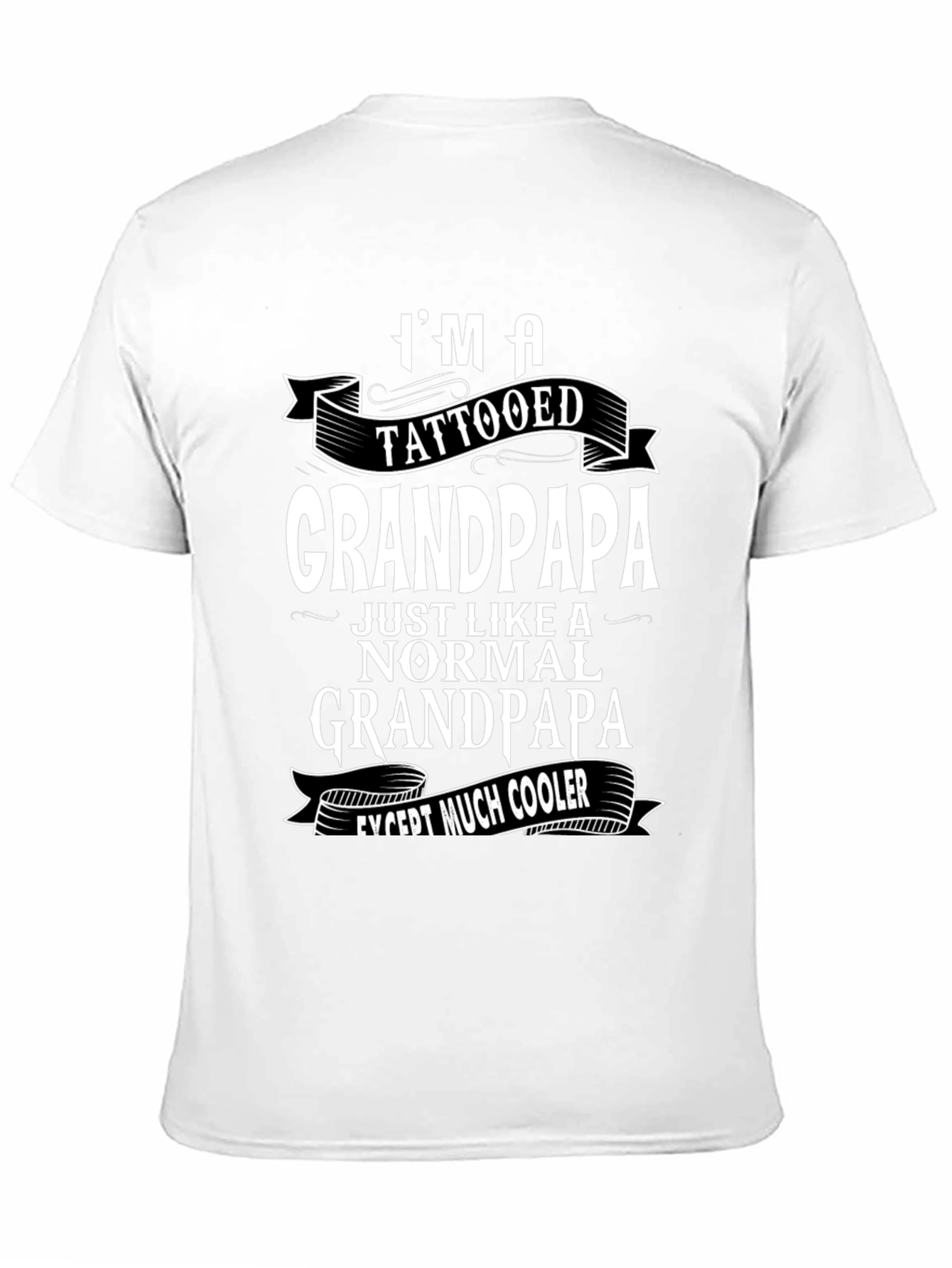 Tattooed Grandpapa Black T-Shirt