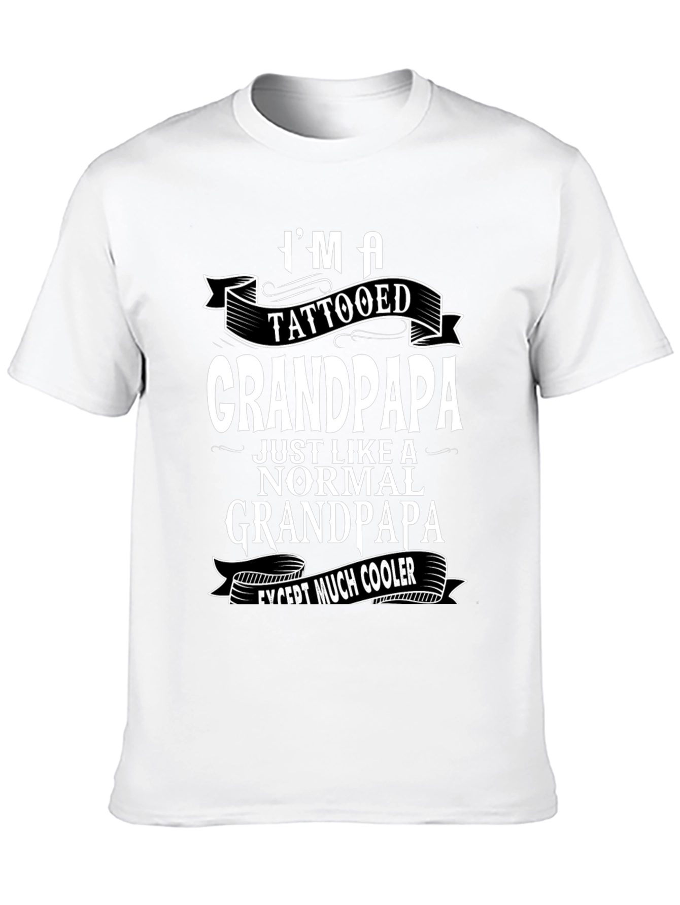 Tattooed Grandpapa Black T-Shirt