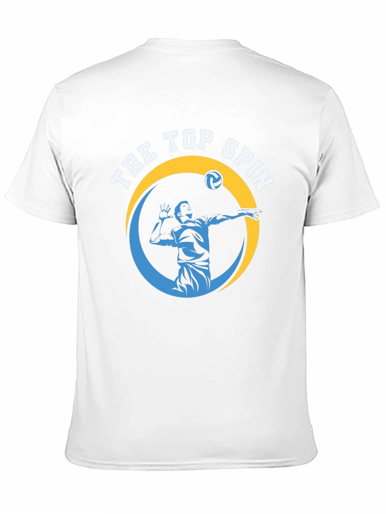 The Top Spin Volleyball Graphic Tee - Black